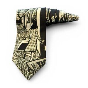 Vintage 1991 Limited Edition Apple Corps Beatles Ticket To Ride Silk Tie USA